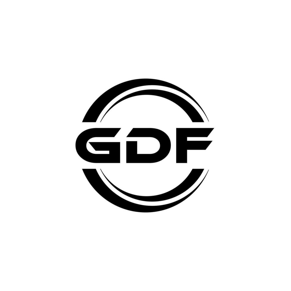 gdf logotyp design, inspiration för en unik identitet. modern elegans och kreativ design. vattenmärke din Framgång med de slående detta logotyp. vektor