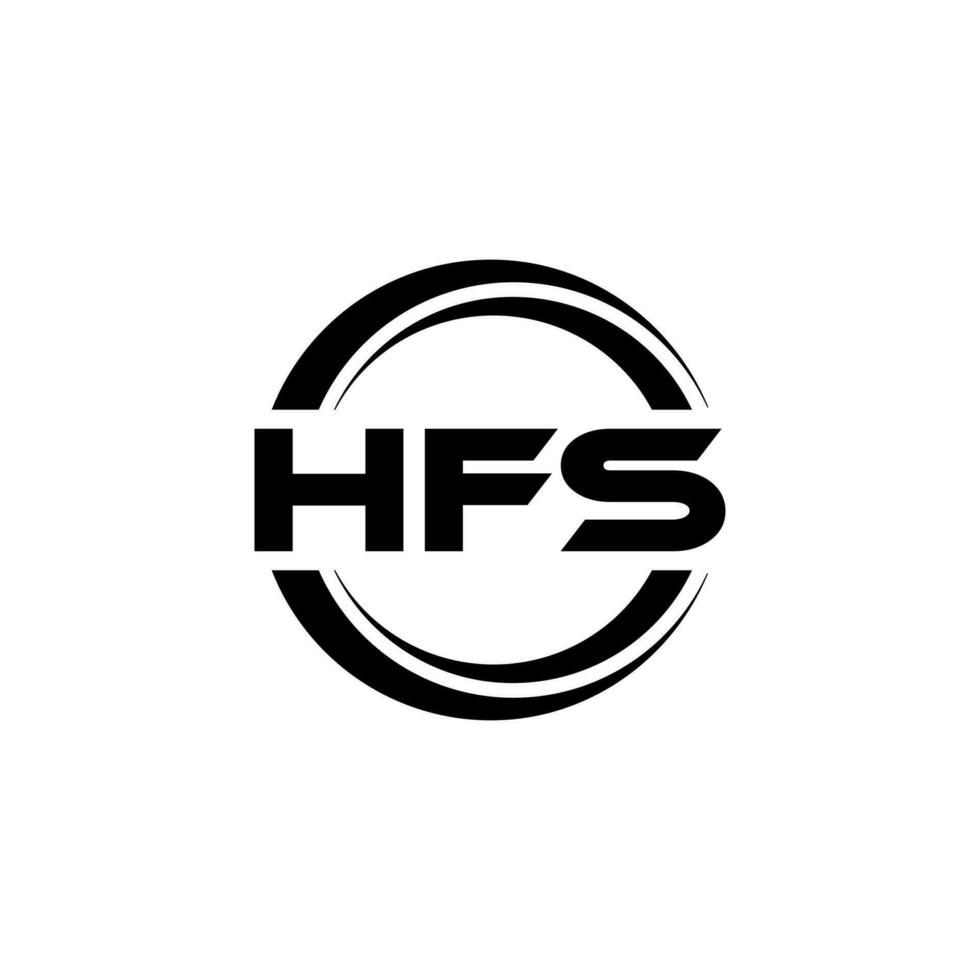 hfs logotyp design, inspiration för en unik identitet. modern elegans och kreativ design. vattenmärke din Framgång med de slående detta logotyp. vektor