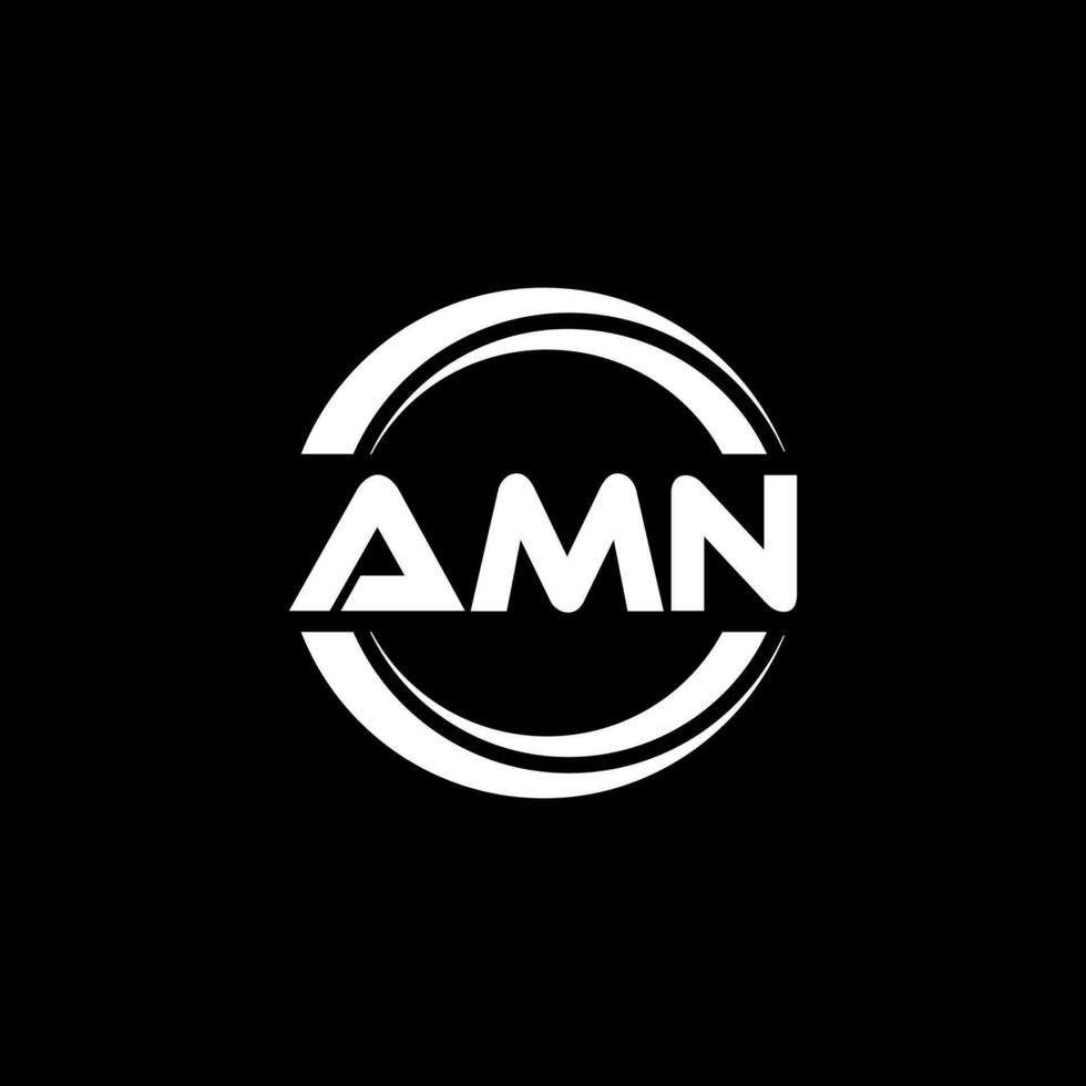 amn logotyp design, inspiration för en unik identitet. modern elegans och kreativ design. vattenmärke din Framgång med de slående detta logotyp. vektor