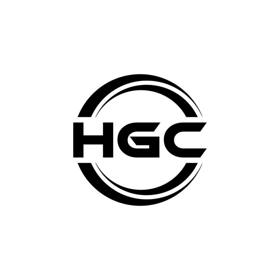 hgc logotyp design, inspiration för en unik identitet. modern elegans och kreativ design. vattenmärke din Framgång med de slående detta logotyp. vektor