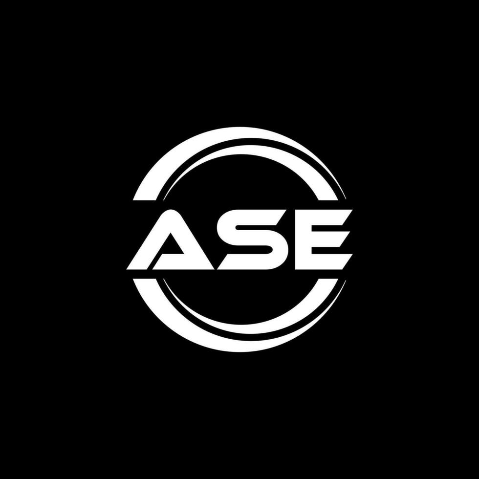 ase Logo Design, Inspiration zum ein einzigartig Identität. modern Eleganz und kreativ Design. Wasserzeichen Ihre Erfolg mit das auffällig diese Logo. vektor