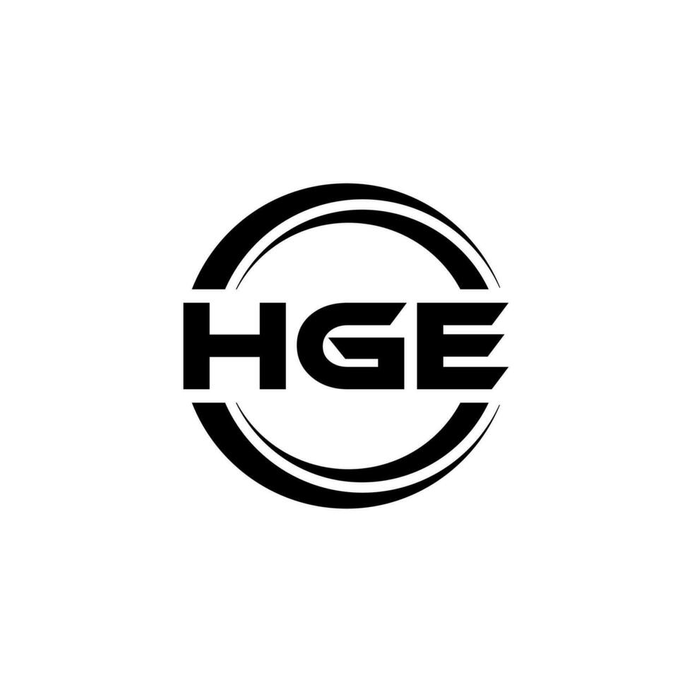 hge logotyp design, inspiration för en unik identitet. modern elegans och kreativ design. vattenmärke din Framgång med de slående detta logotyp. vektor