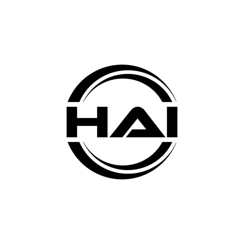 hai logotyp design, inspiration för en unik identitet. modern elegans och kreativ design. vattenmärke din Framgång med de slående detta logotyp. vektor