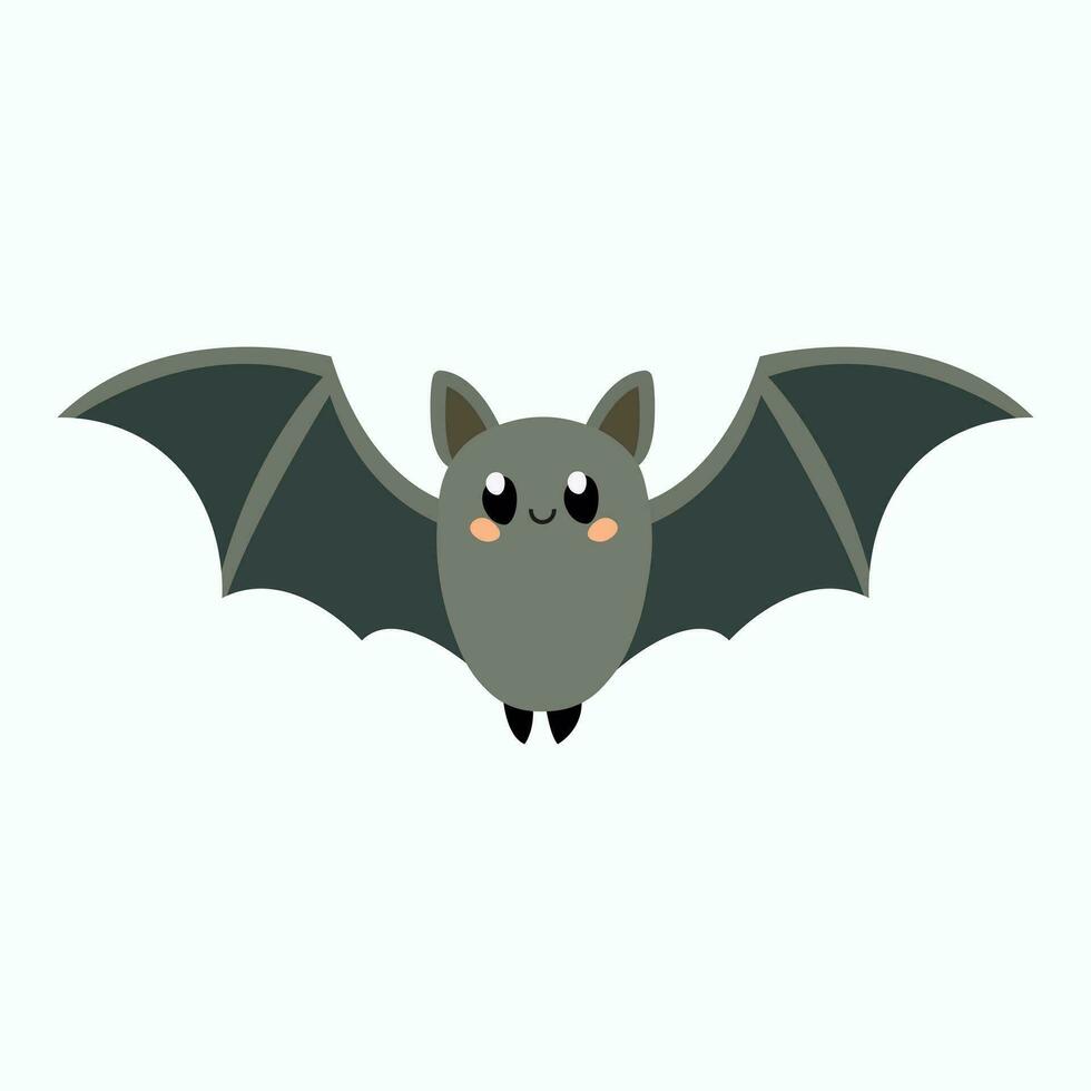 enkel tecknad serie begrepp fladdermus ikon. fladdermus flygande med öppen vingar, halloween symbol. isolerat vektor illustration.