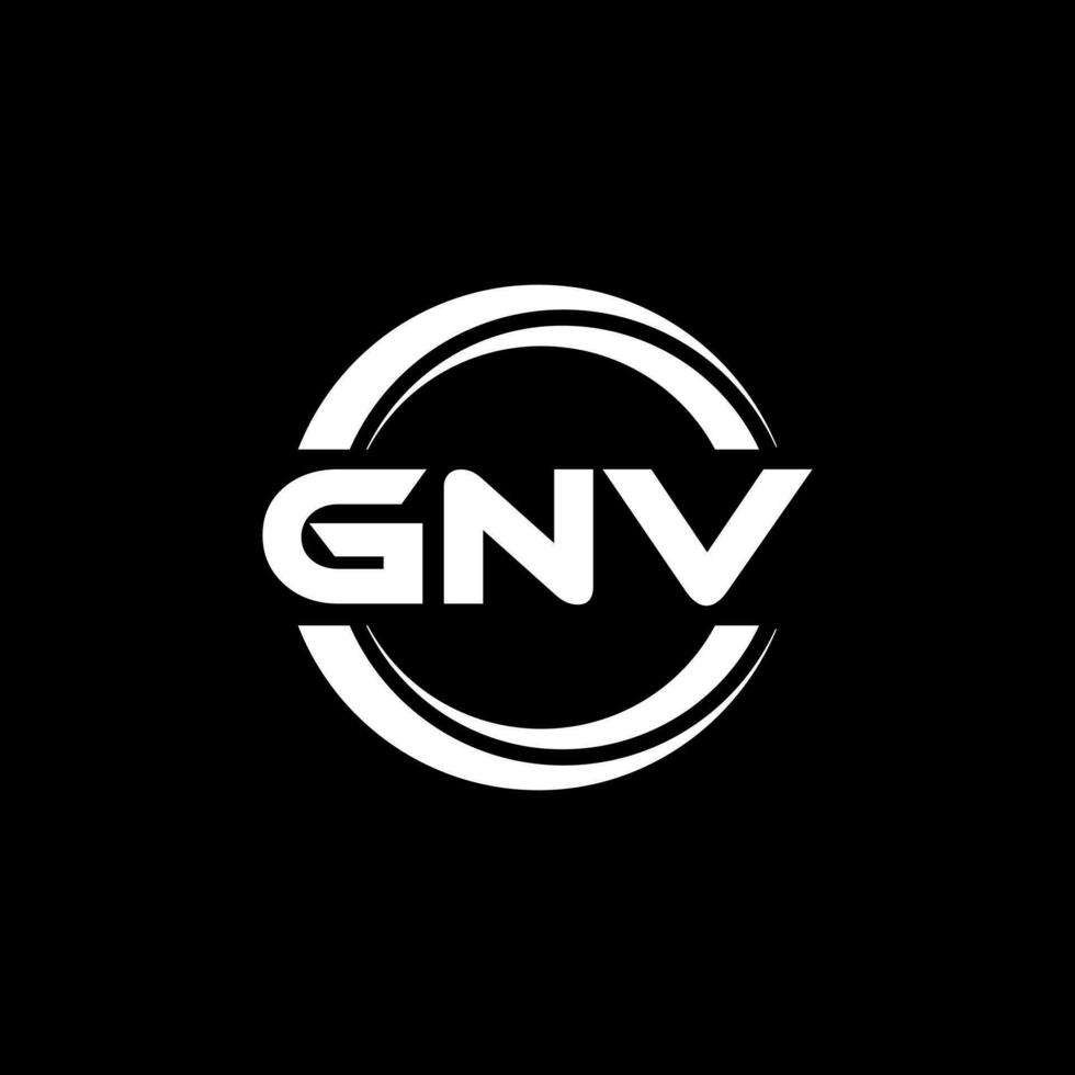 gnv logotyp design, inspiration för en unik identitet. modern elegans och kreativ design. vattenmärke din Framgång med de slående detta logotyp. vektor