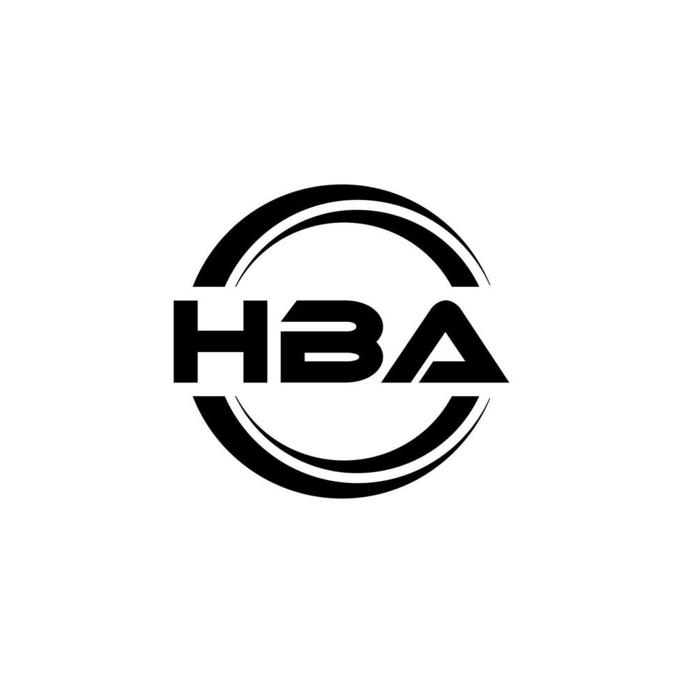 hba Logo Design, Inspiration zum ein einzigartig Identität. modern Eleganz und kreativ Design. Wasserzeichen Ihre Erfolg mit das auffällig diese Logo. vektor