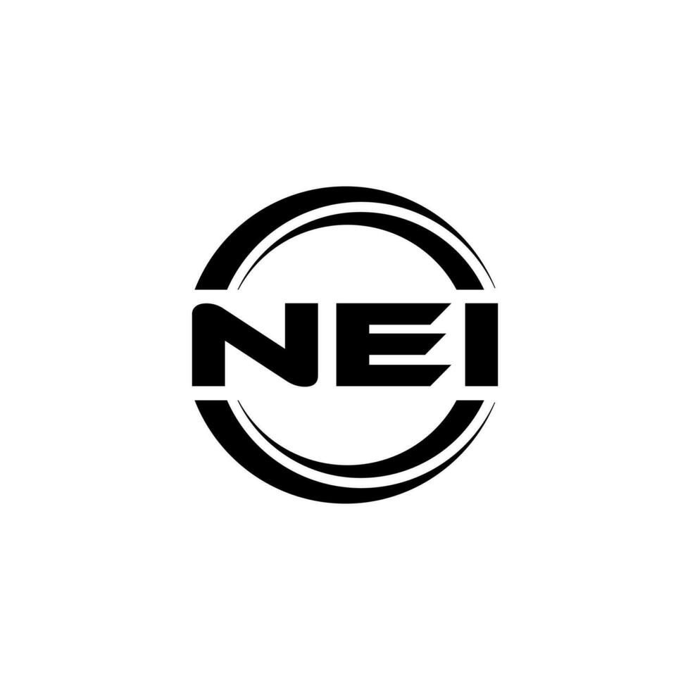 nej logotyp design, inspiration för en unik identitet. modern elegans och kreativ design. vattenmärke din Framgång med de slående detta logotyp. vektor