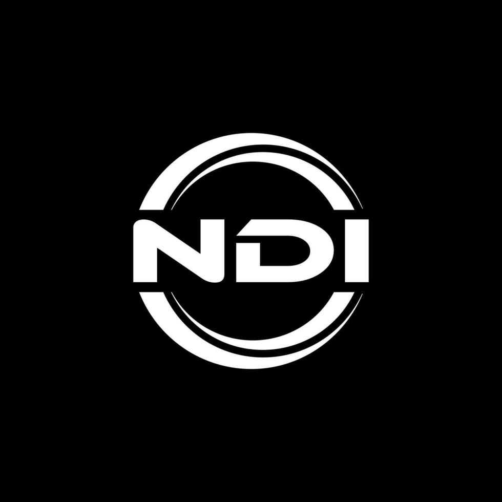 ndi Logo Design, Inspiration zum ein einzigartig Identität. modern Eleganz und kreativ Design. Wasserzeichen Ihre Erfolg mit das auffällig diese Logo. vektor