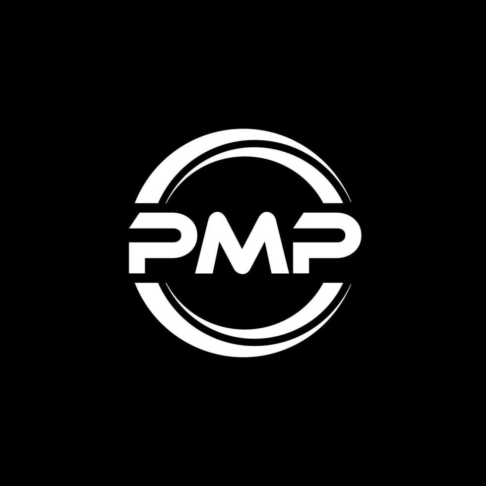 pmp logotyp design, inspiration för en unik identitet. modern elegans och kreativ design. vattenmärke din Framgång med de slående detta logotyp. vektor