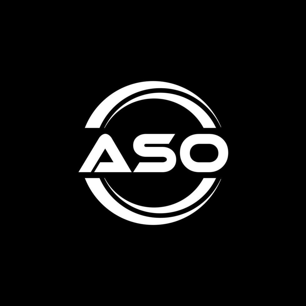 aso Logo Design, Inspiration zum ein einzigartig Identität. modern Eleganz und kreativ Design. Wasserzeichen Ihre Erfolg mit das auffällig diese Logo. vektor