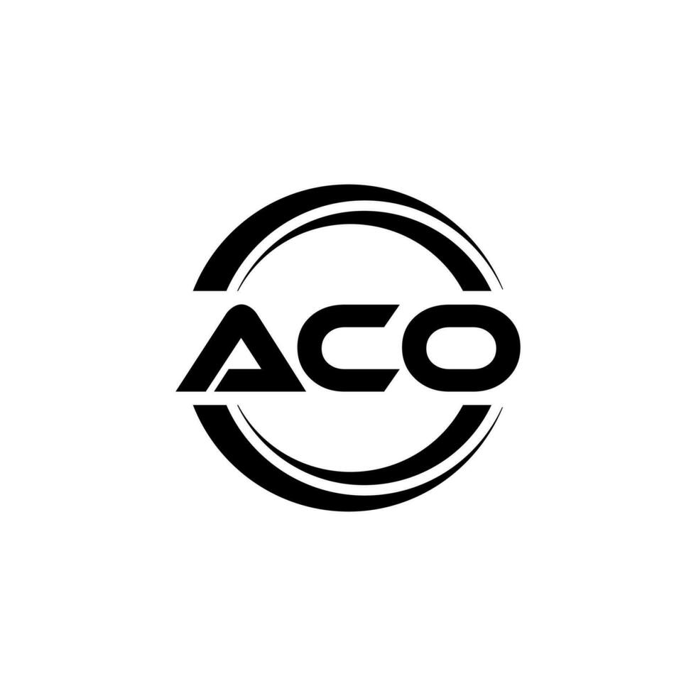 aco logotyp design, inspiration för en unik identitet. modern elegans och kreativ design. vattenmärke din Framgång med de slående detta logotyp. vektor