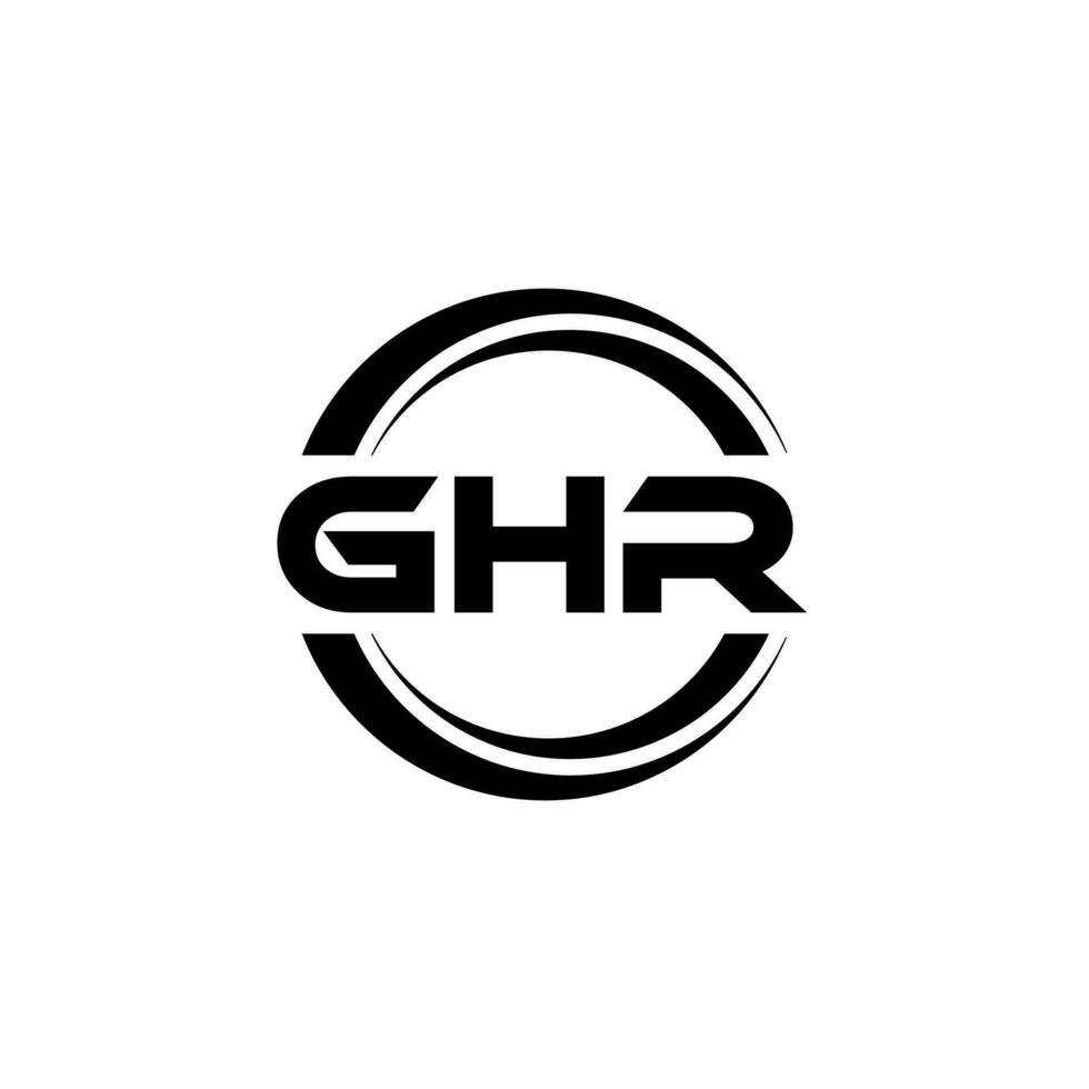 ghr logotyp design, inspiration för en unik identitet. modern elegans och kreativ design. vattenmärke din Framgång med de slående detta logotyp. vektor