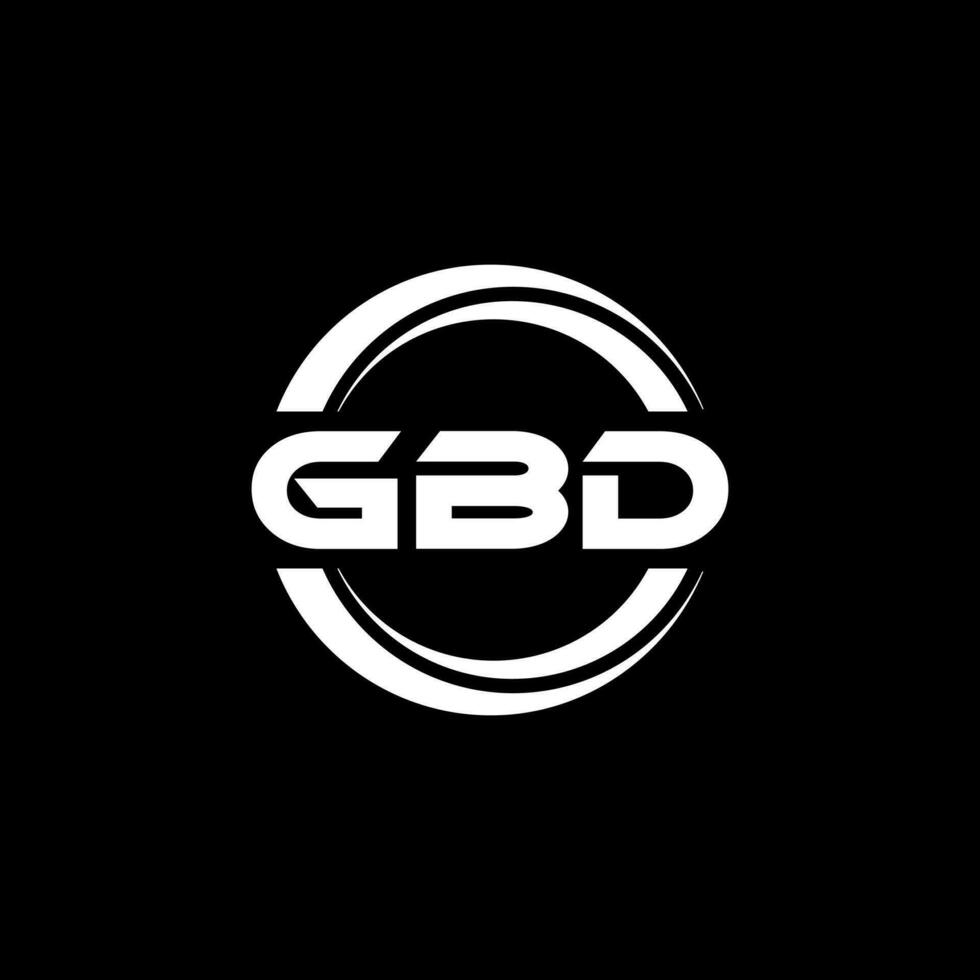 gbd logotyp design, inspiration för en unik identitet. modern elegans och kreativ design. vattenmärke din Framgång med de slående detta logotyp. vektor