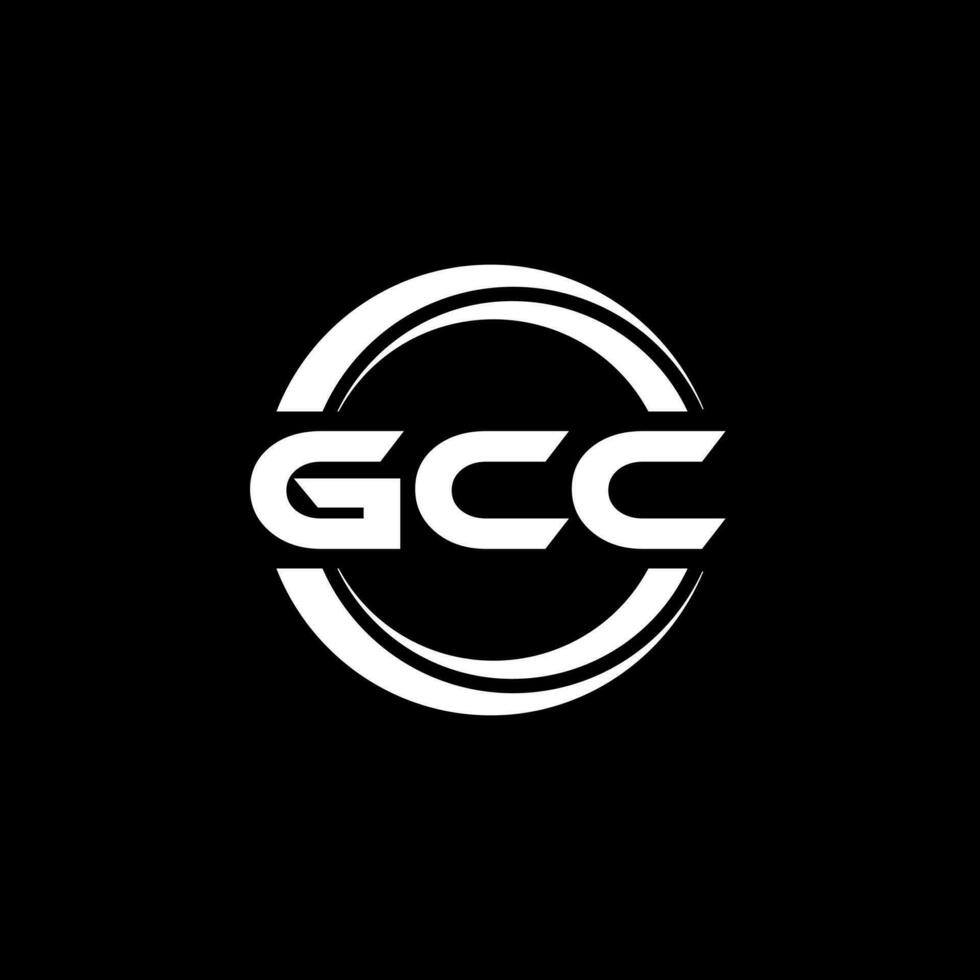 gcc Logo Design, Inspiration zum ein einzigartig Identität. modern Eleganz und kreativ Design. Wasserzeichen Ihre Erfolg mit das auffällig diese Logo. vektor
