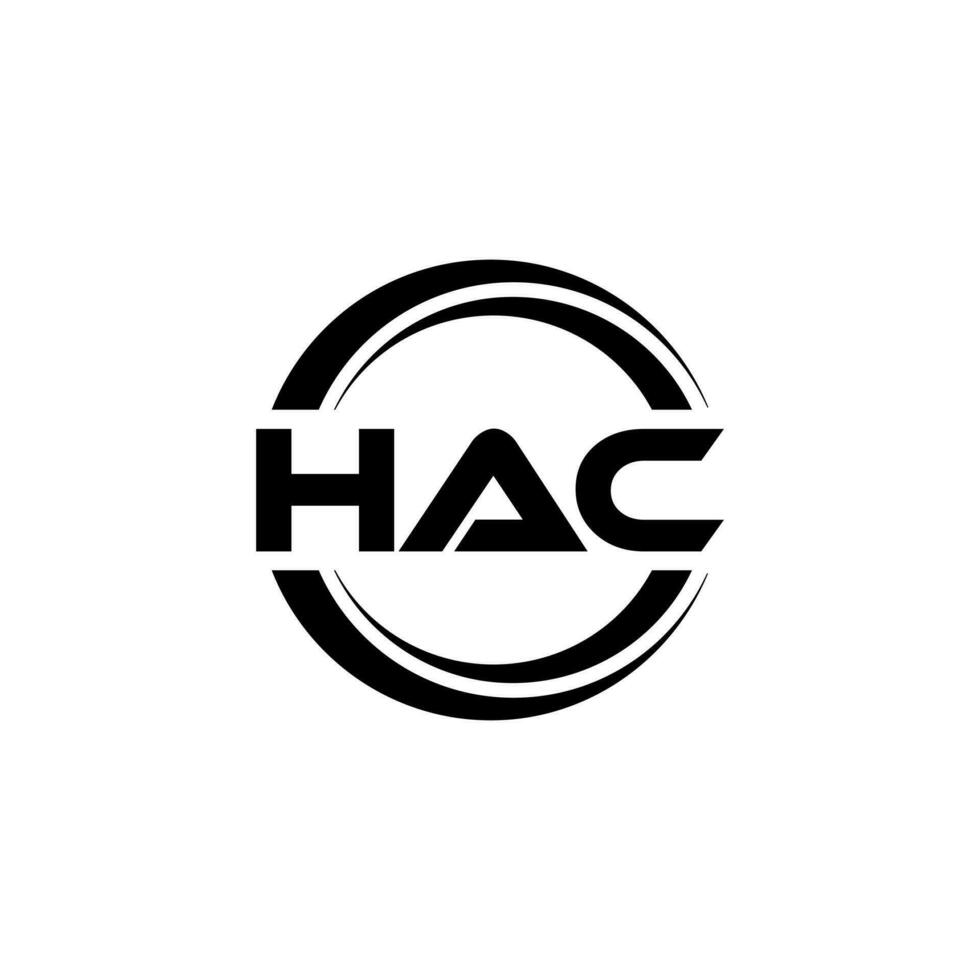 hac Logo Design, Inspiration zum ein einzigartig Identität. modern Eleganz und kreativ Design. Wasserzeichen Ihre Erfolg mit das auffällig diese Logo. vektor