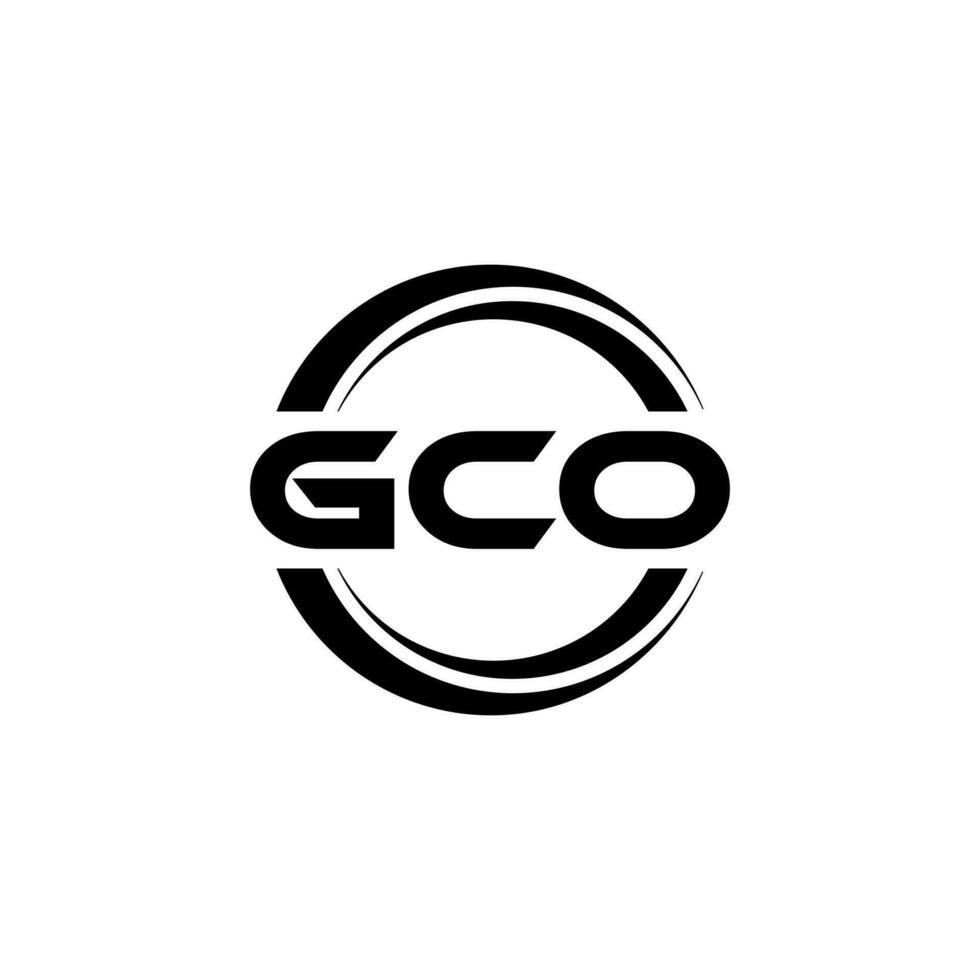 gco Logo Design, Inspiration zum ein einzigartig Identität. modern Eleganz und kreativ Design. Wasserzeichen Ihre Erfolg mit das auffällig diese Logo. vektor