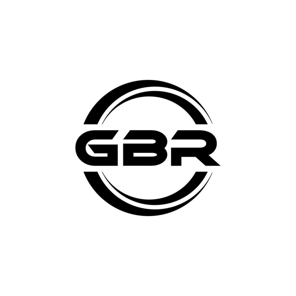 gbr logotyp design, inspiration för en unik identitet. modern elegans och kreativ design. vattenmärke din Framgång med de slående detta logotyp. vektor