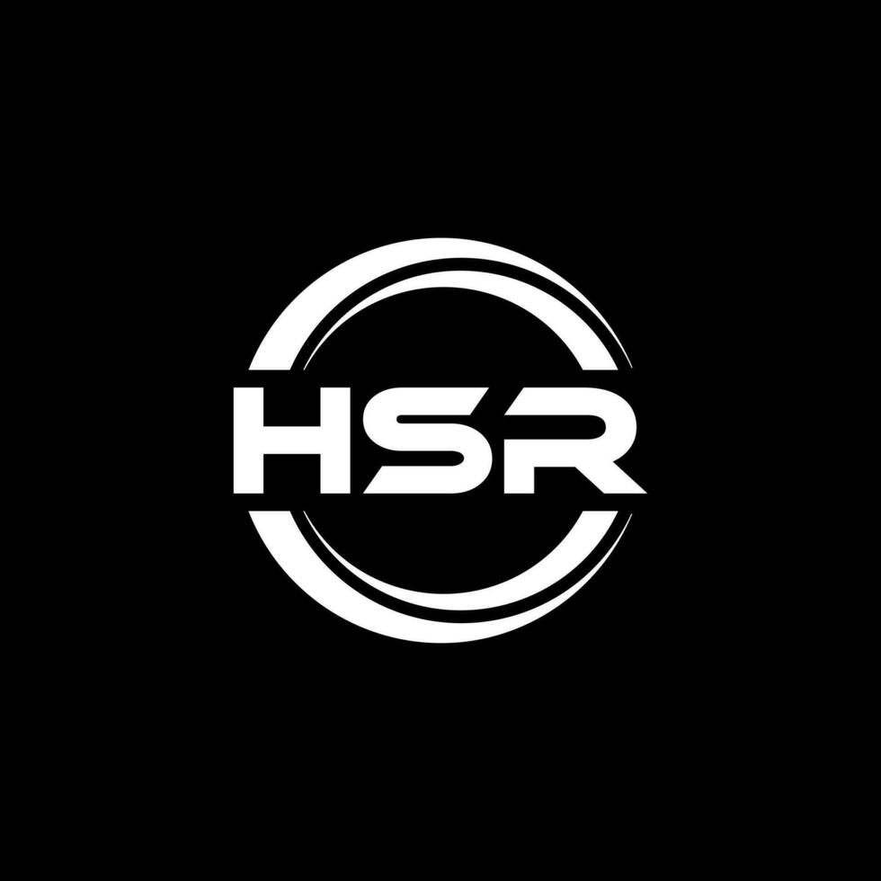 hsr logotyp design, inspiration för en unik identitet. modern elegans och kreativ design. vattenmärke din Framgång med de slående detta logotyp. vektor