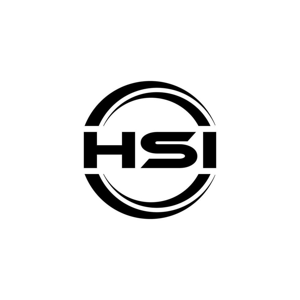 hsi Logo Design, Inspiration zum ein einzigartig Identität. modern Eleganz und kreativ Design. Wasserzeichen Ihre Erfolg mit das auffällig diese Logo. vektor