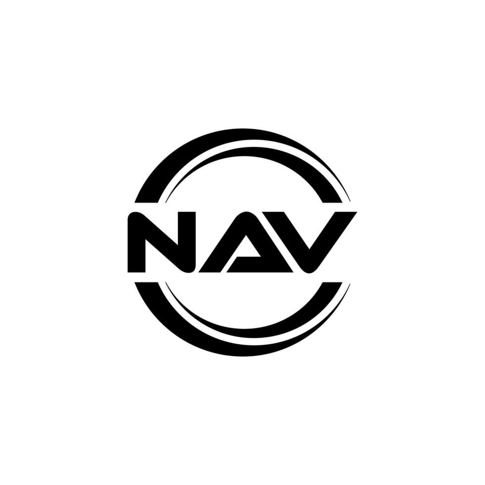 nav Logo Design, Inspiration zum ein einzigartig Identität. modern Eleganz und kreativ Design. Wasserzeichen Ihre Erfolg mit das auffällig diese Logo. vektor