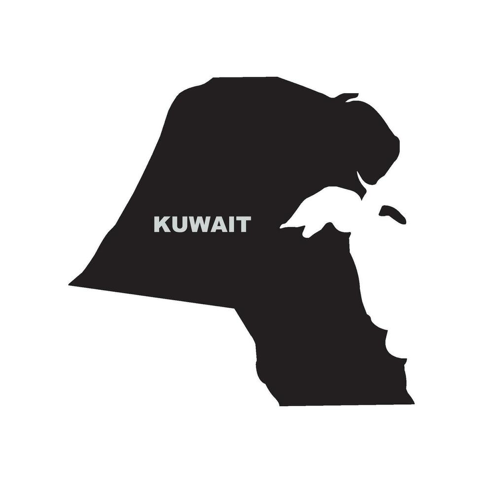 Kuwait Karte Symbol vektor