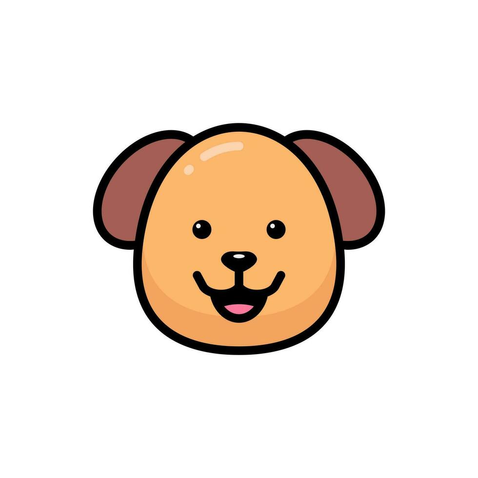 einfach Hund geradlinig Farbe Symbol. das Symbol können Sein benutzt zum Webseiten, drucken Vorlagen, Präsentation Vorlagen, Illustrationen, usw vektor