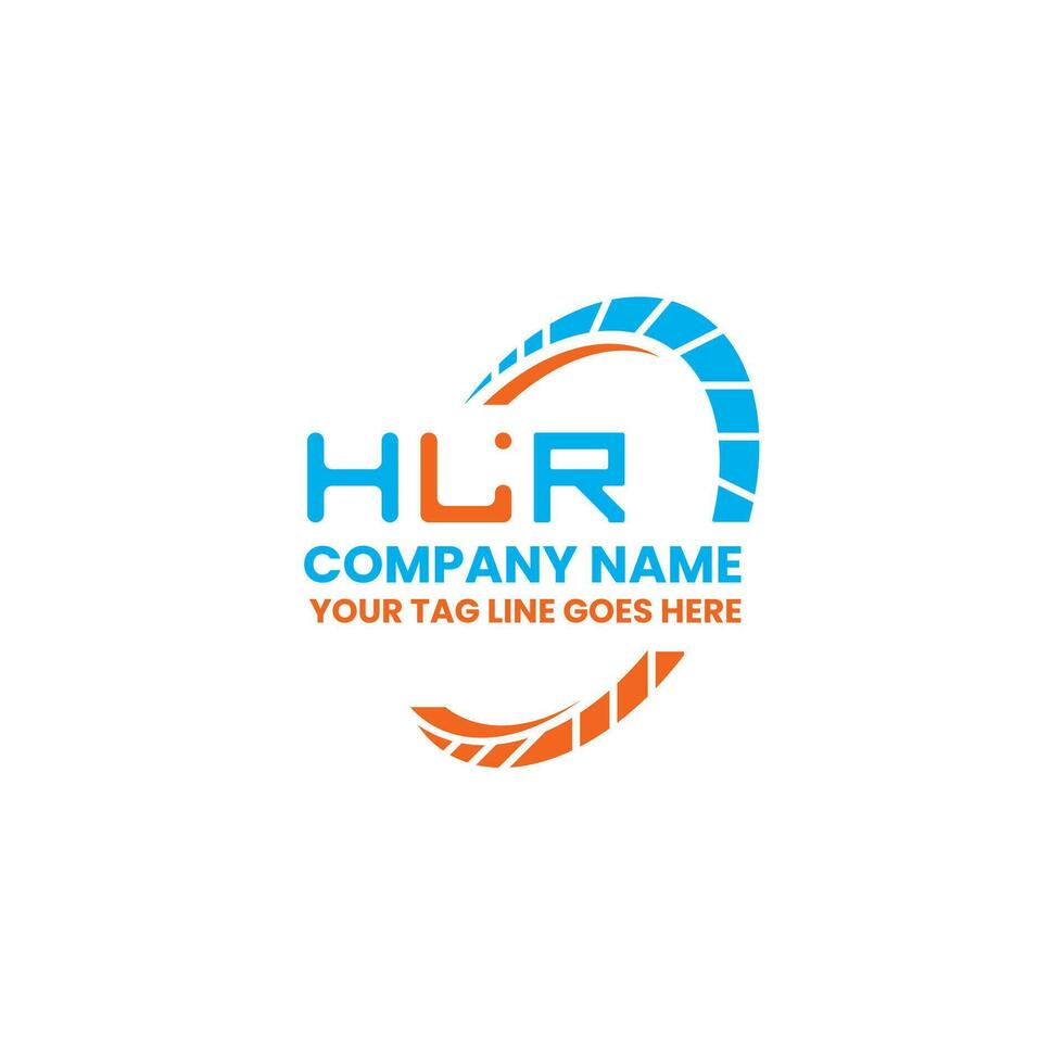 hlr Brief Logo kreativ Design mit Vektor Grafik, hlr einfach und modern Logo. hlr luxuriös Alphabet Design