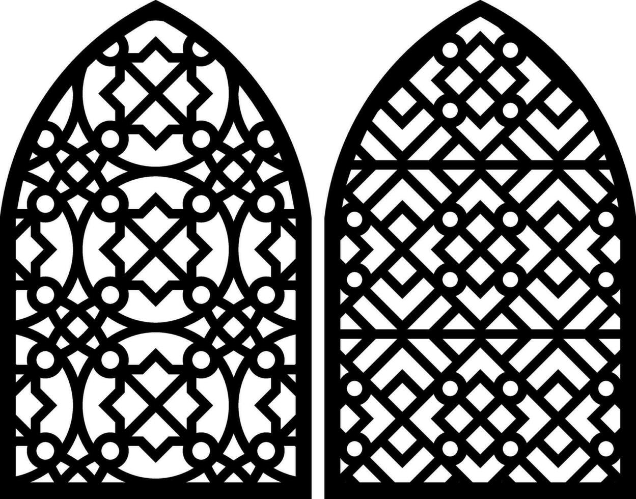 enkel vektor mönster för laser skärande, dekoration, och prydnad. metall design, trä träsnideri, vektor