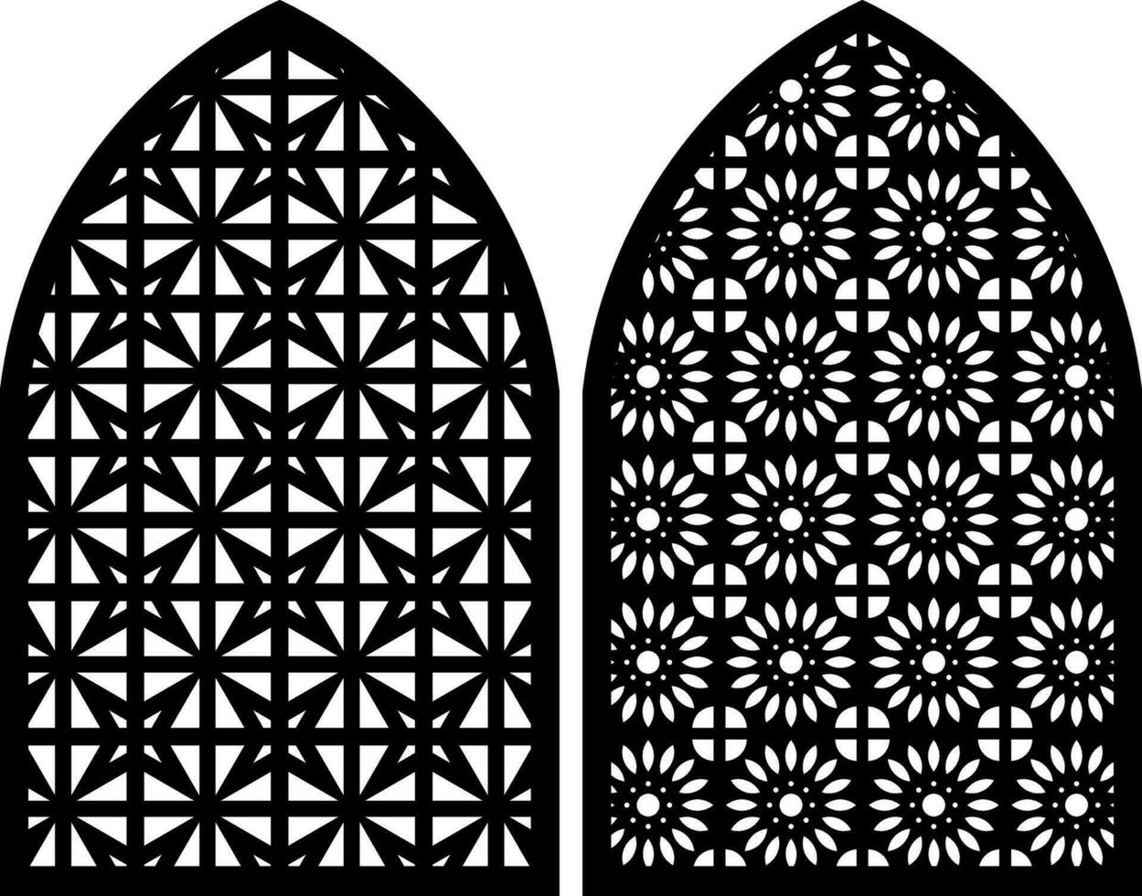 enkel vektor mönster för laser skärande, dekoration, och prydnad. metall design, trä träsnideri, vektor