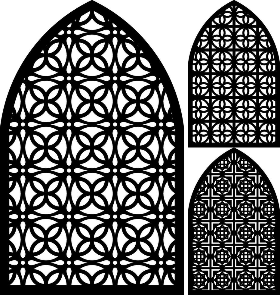 enkel vektor mönster för laser skärande, dekoration, och prydnad. metall design, trä träsnideri, vektor