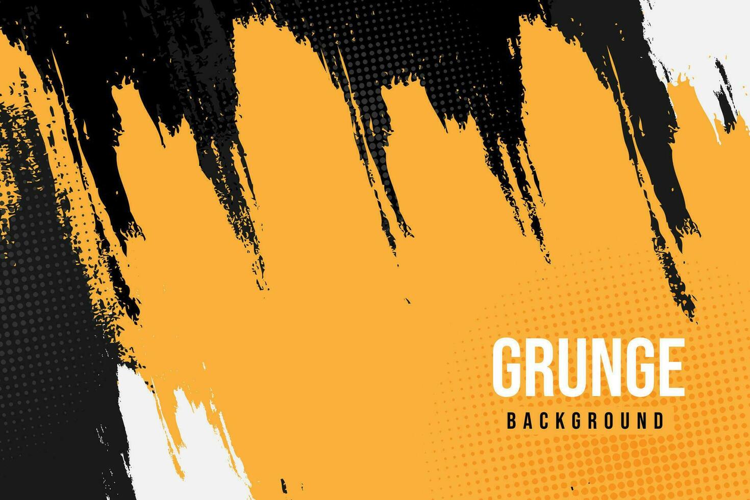 schwarz-gelber abstrakter schmutziger Grunge-Hintergrund vektor