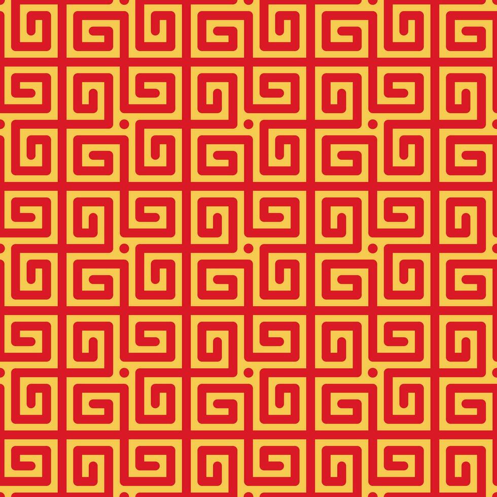 traditionell Chinesisch Punkte und Linien nahtlos Muster vektor