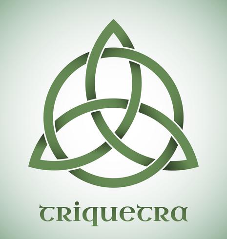 Triquetra symbol med gradienter vektor
