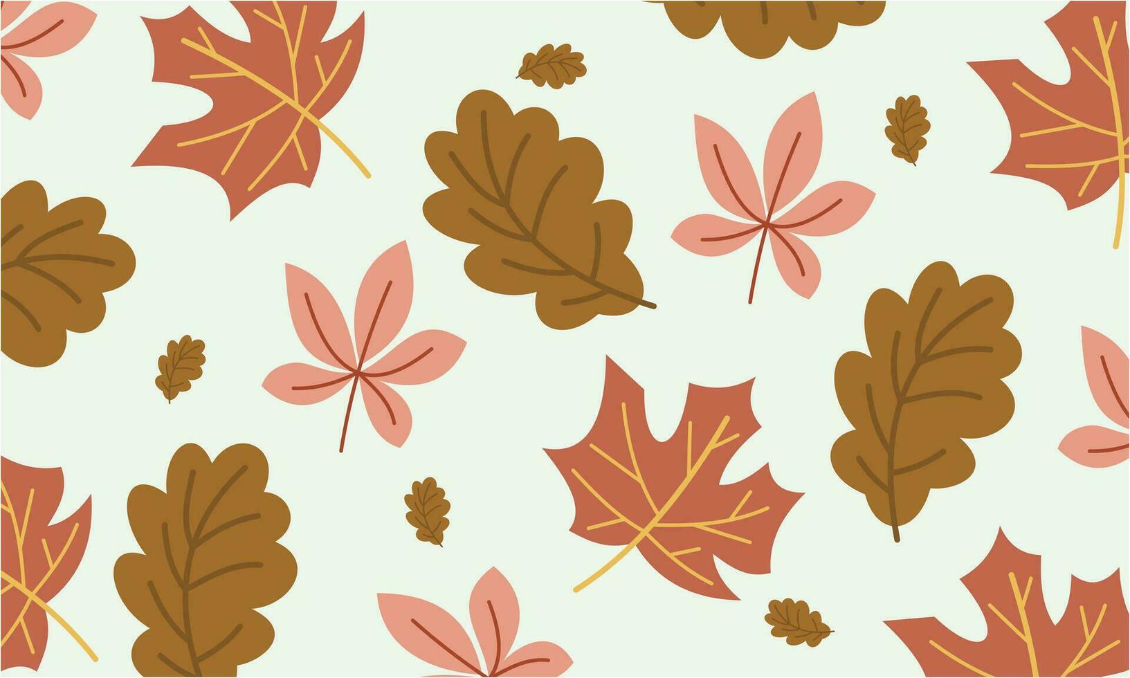 Hand gezeichnet Herbst Blätter Hintergrund Logo vektor