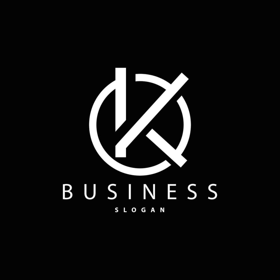 minimal Initiale k Brief Logo, modern und Luxus geometrisch Design, Symbol Vektor Vorlage Element