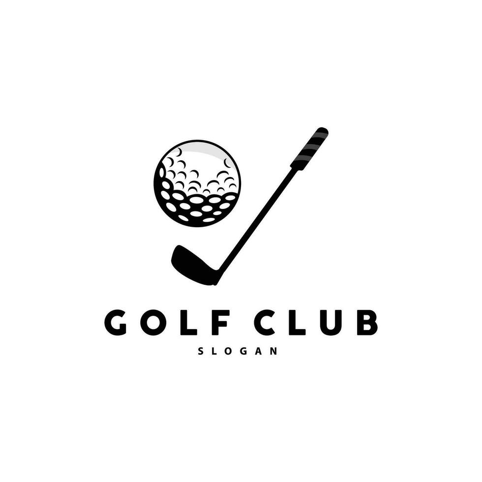 Golf Logo, Ball Spiel Sport Verein Mannschaft Golf, Spiel Turnier Design, Symbol Vorlage Illustration vektor