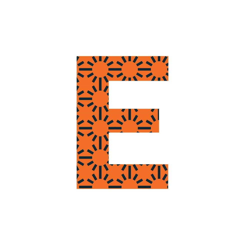 e Brief Logo oder e Text Logo und e Wort Logo Design. vektor
