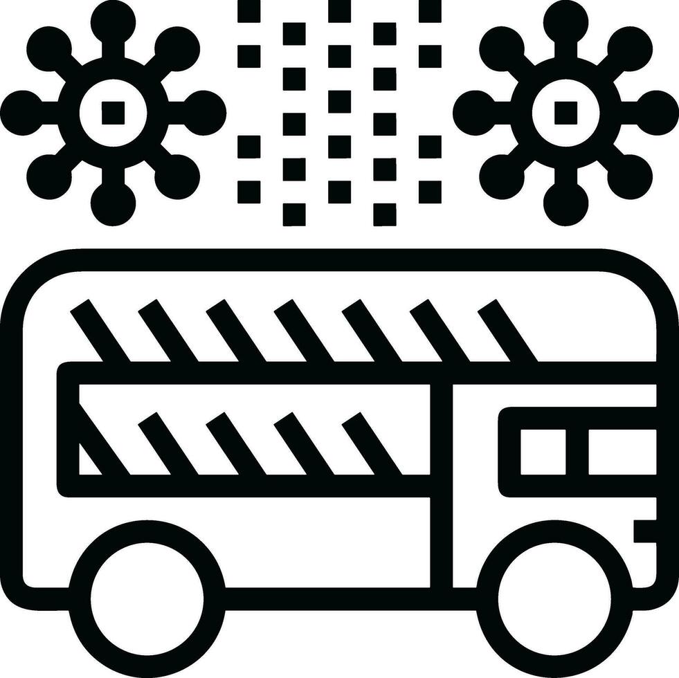 Bus Transport Symbol Symbol Vektor Bild. Illustration von das Silhouette Bus Transport Öffentlichkeit Reise Design Bild. eps 10