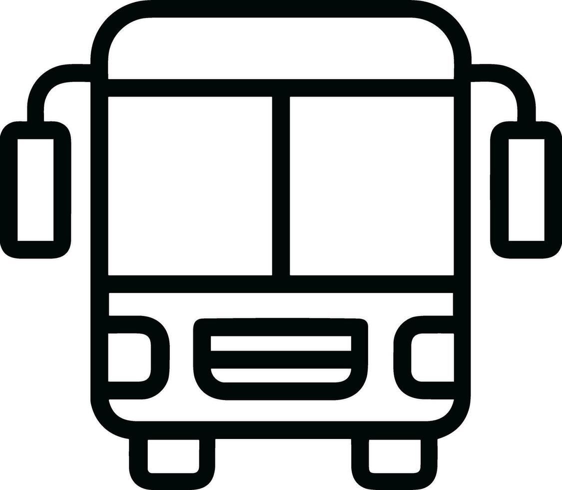 Bus Transport Symbol Symbol Vektor Bild. Illustration von das Silhouette Bus Transport Öffentlichkeit Reise Design Bild. eps 10