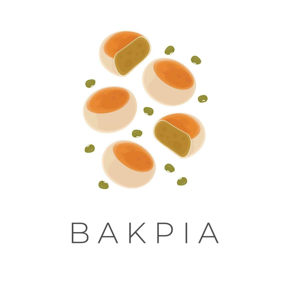 bakpia pathok vektor illustration logotyp