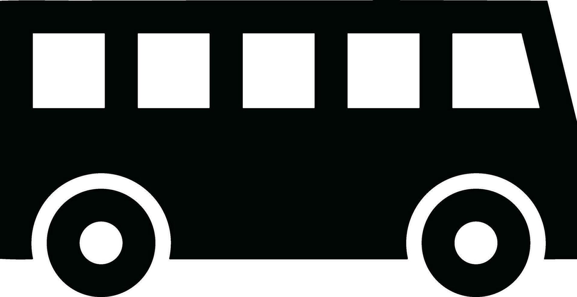 Bus Transport Symbol Symbol Vektor Bild. Illustration von das Silhouette Bus Transport Öffentlichkeit Reise Design Bild. eps 10