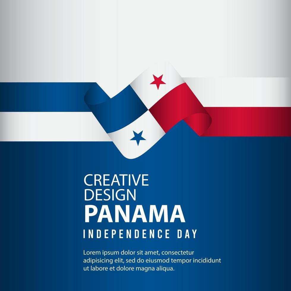 Panama unabhängiger Tag Plakat kreative Design Illustration Vektor Vorlage