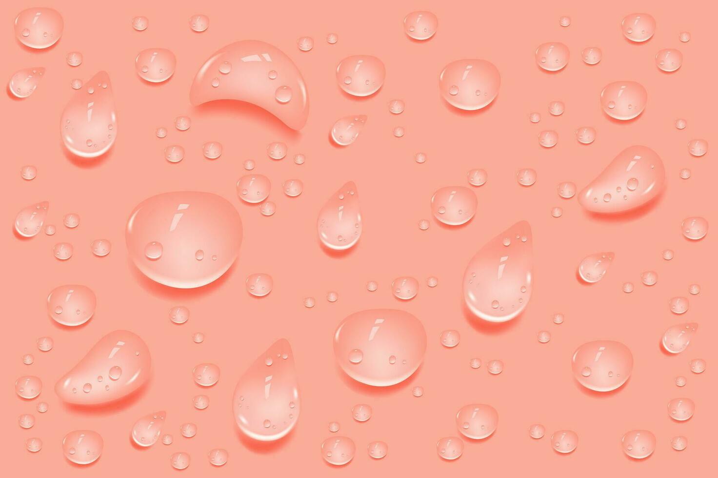 Flüssigkeit Rosa nass Tropfen von Gel oder Kollagen.verschüttet Pfützen von kosmetisch Serum oder Wasser. runden sauber Swatch von Wesen Lotion oder Gelee zum Haut Pflege.Schönheit Hintergrund mit Öl Tropfen. vektor