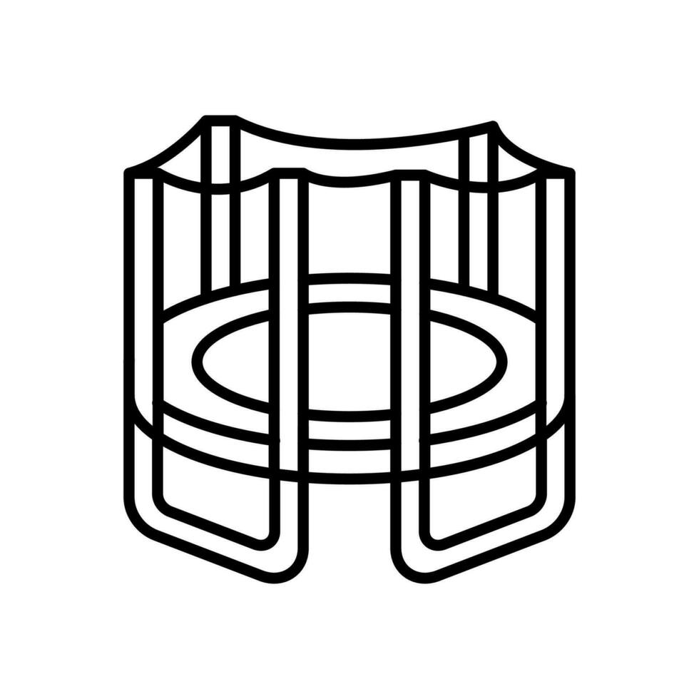 Trampolin Symbol im Vektor. Illustration vektor