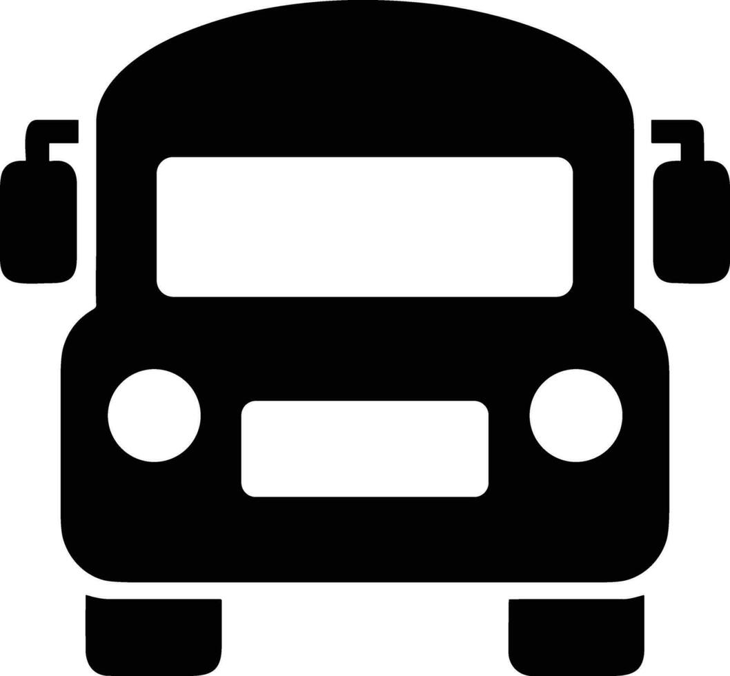 Bus Transport Symbol Symbol Vektor Bild. Illustration von das Silhouette Bus Transport Öffentlichkeit Reise Design Bild. eps 10