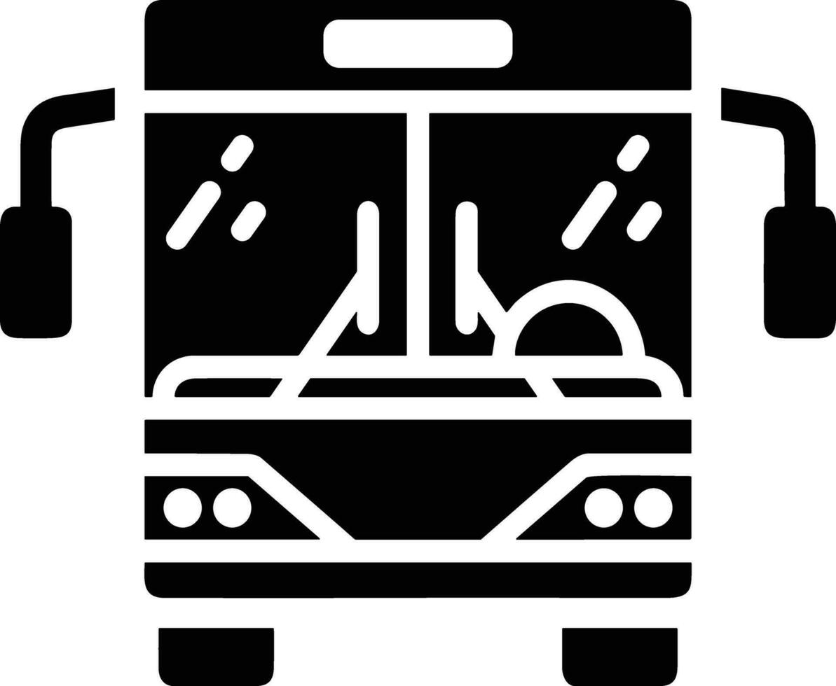 Bus Transport Symbol Symbol Vektor Bild. Illustration von das Silhouette Bus Transport Öffentlichkeit Reise Design Bild. eps 10