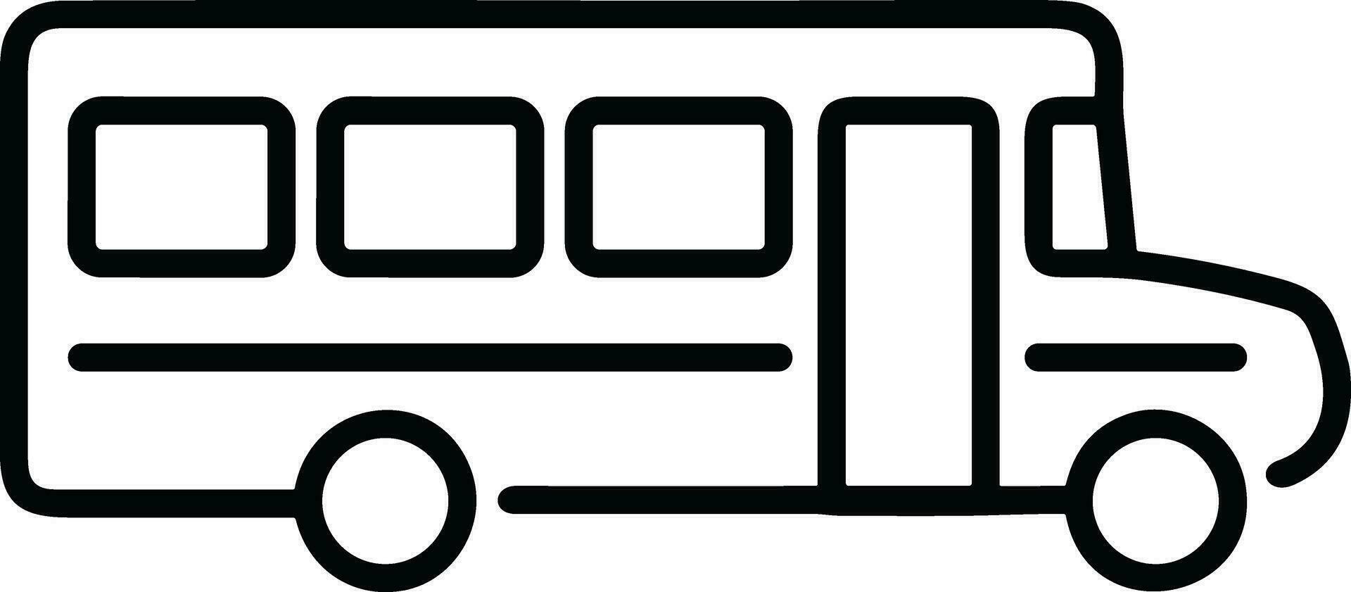 Bus Transport Symbol Symbol Vektor Bild. Illustration von das Silhouette Bus Transport Öffentlichkeit Reise Design Bild. eps 10