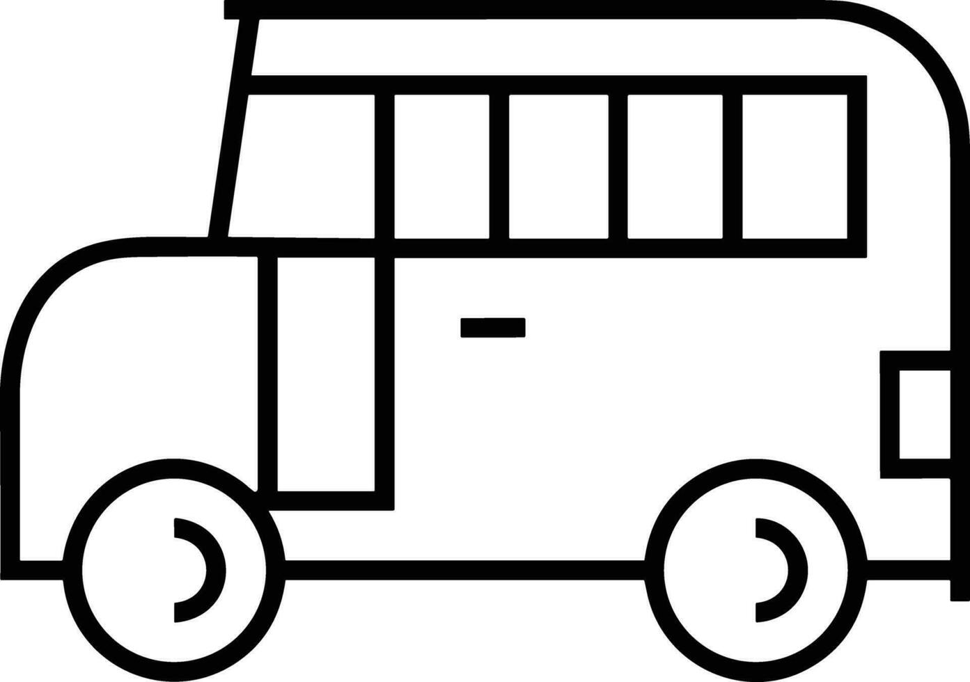 Bus Transport Symbol Symbol Vektor Bild. Illustration von das Silhouette Bus Transport Öffentlichkeit Reise Design Bild. eps 10