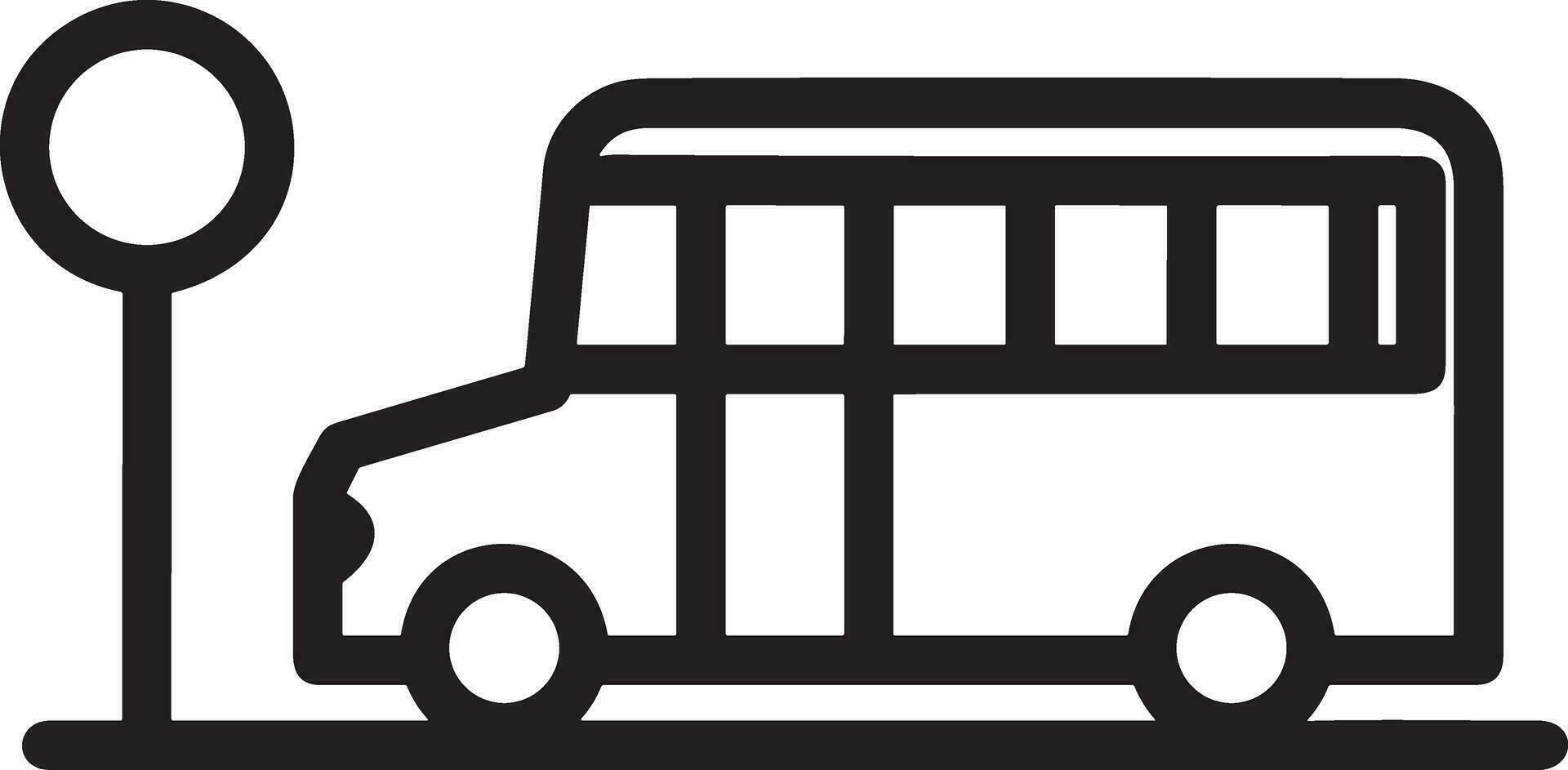 Bus Transport Symbol Symbol Vektor Bild. Illustration von das Silhouette Bus Transport Öffentlichkeit Reise Design Bild. eps 10