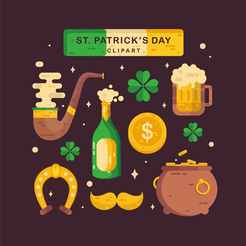 St.Patrick dag Clipart Vector